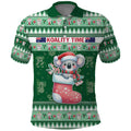 Aussie Koala Polo Shirt Merry Christmas