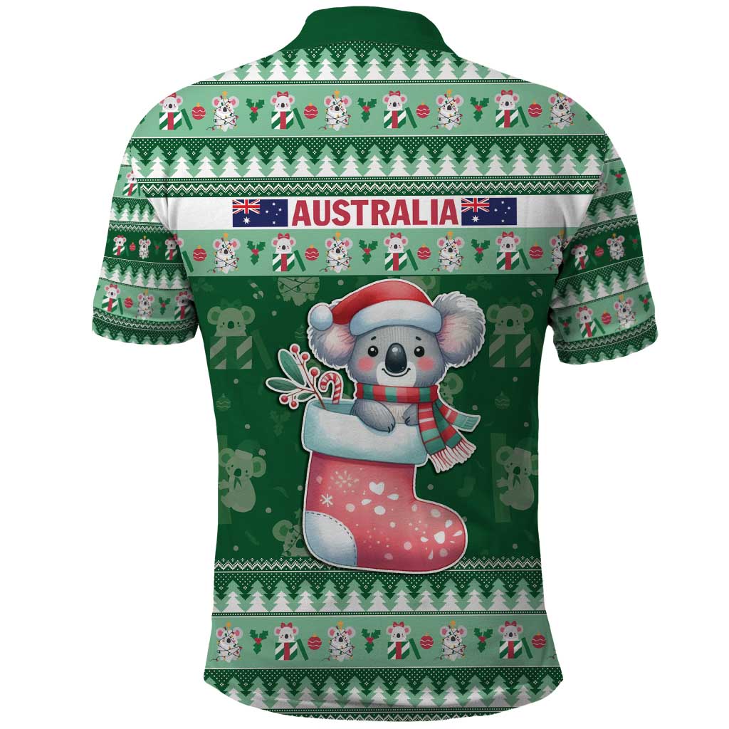 Aussie Koala Polo Shirt Merry Christmas