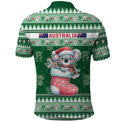 Aussie Koala Polo Shirt Merry Christmas