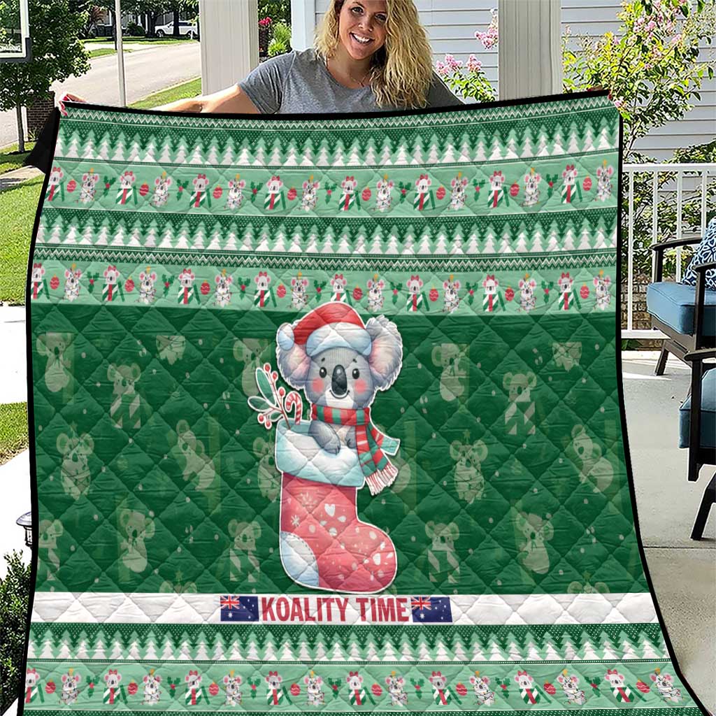 Aussie Koala Quilt Merry Christmas