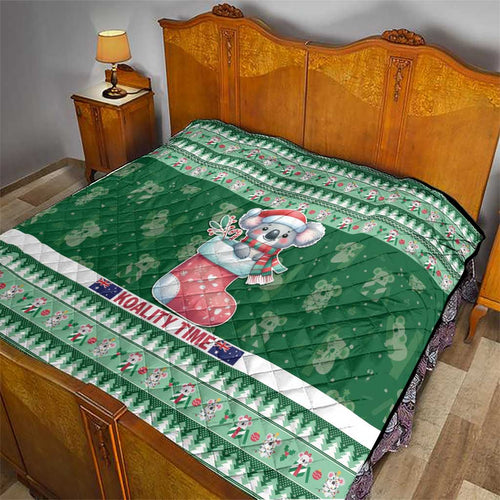 Aussie Koala Quilt Merry Christmas