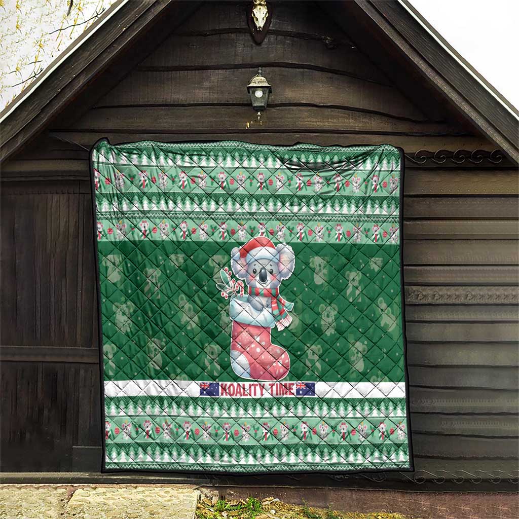 Aussie Koala Quilt Merry Christmas