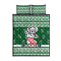 Aussie Koala Quilt Bed Set Merry Christmas