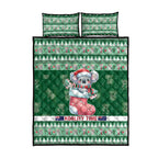 Aussie Koala Quilt Bed Set Merry Christmas