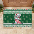 Aussie Koala Rubber Doormat Merry Christmas