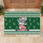 Aussie Koala Rubber Doormat Merry Christmas