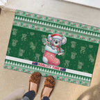 Aussie Koala Rubber Doormat Merry Christmas