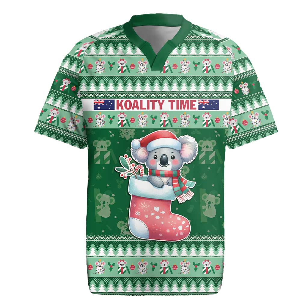 Aussie Koala Rugby Jersey Merry Christmas
