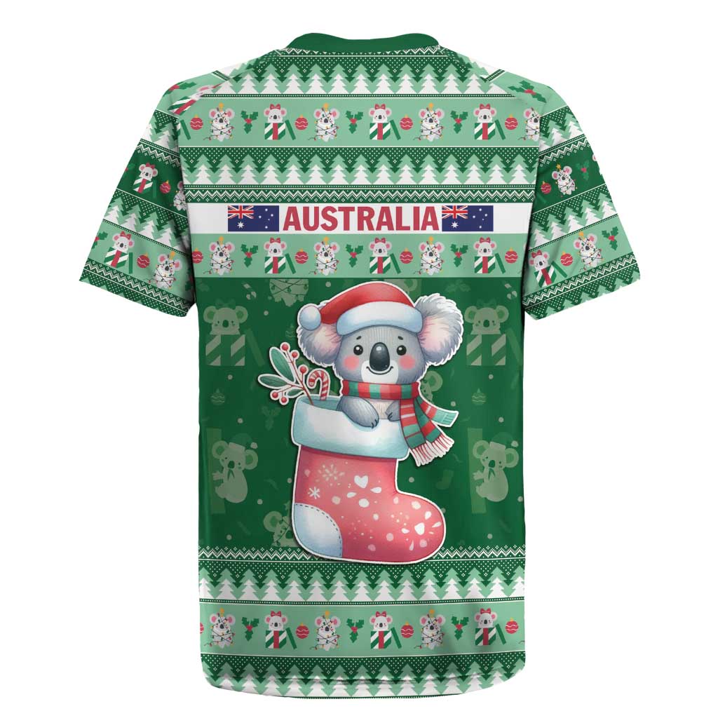 Aussie Koala Rugby Jersey Merry Christmas