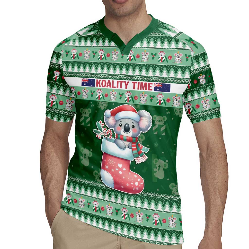 Aussie Koala Rugby Jersey Merry Christmas