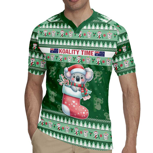Aussie Koala Rugby Jersey Merry Christmas