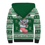 Aussie Koala Sherpa Hoodie Merry Christmas