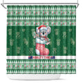 Aussie Koala Shower Curtain Merry Christmas