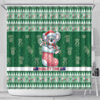Aussie Koala Shower Curtain Merry Christmas