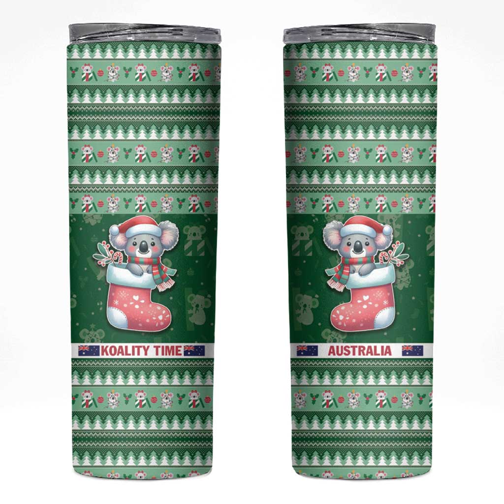 Aussie Koala Skinny Tumbler Merry Christmas