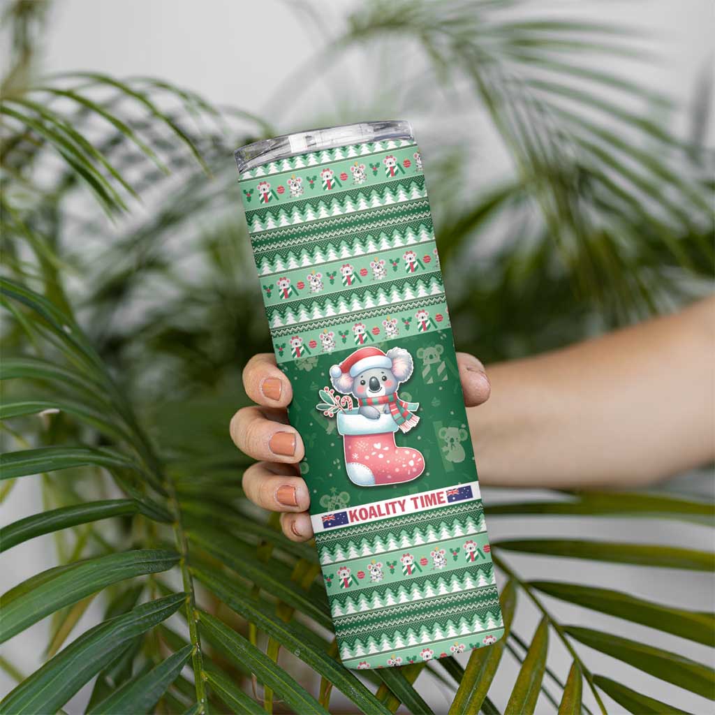 Aussie Koala Skinny Tumbler Merry Christmas