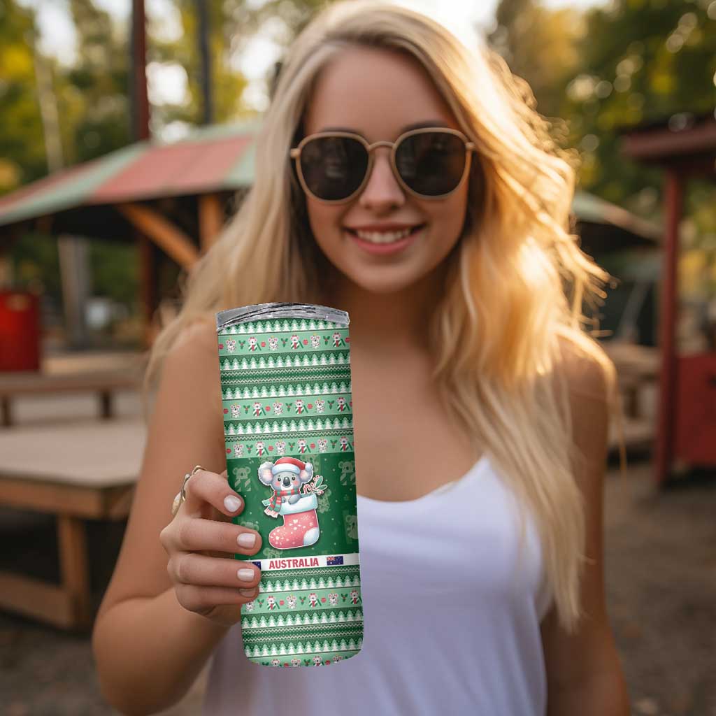 Aussie Koala Skinny Tumbler Merry Christmas