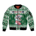 Aussie Koala Sleeve Zip Bomber Jacket Merry Christmas