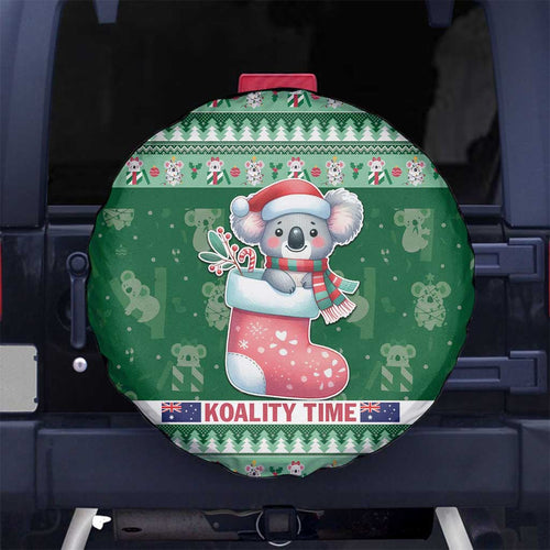 Aussie Koala Spare Tire Cover Merry Christmas