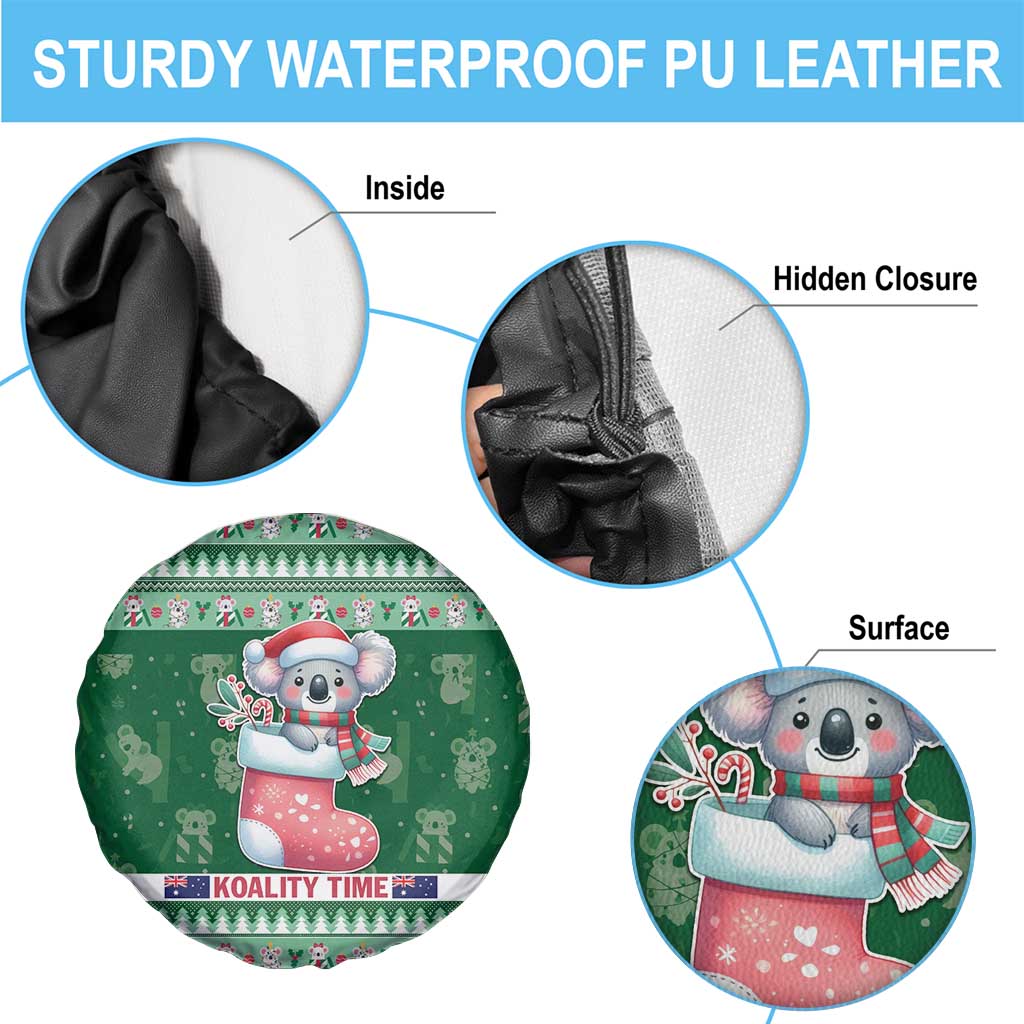 Aussie Koala Spare Tire Cover Merry Christmas