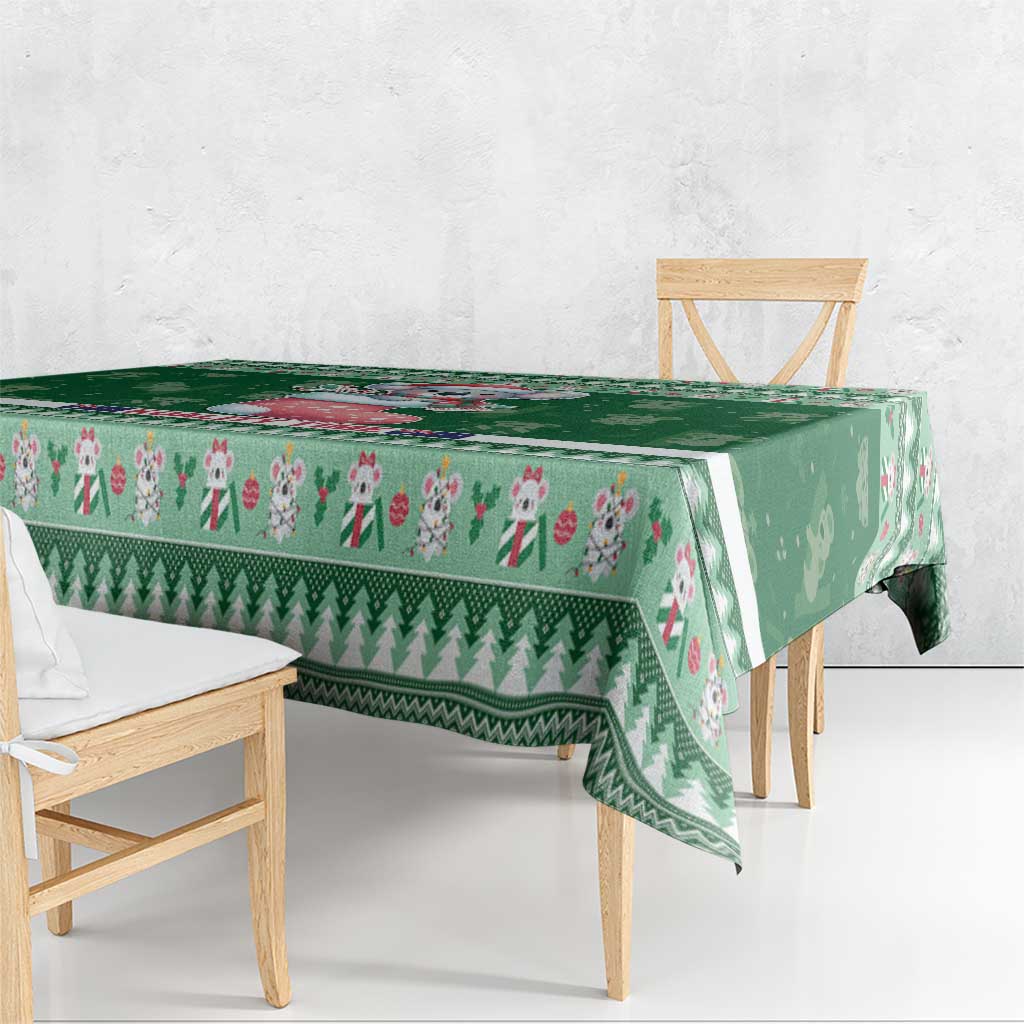 Aussie Koala Tablecloth Merry Christmas