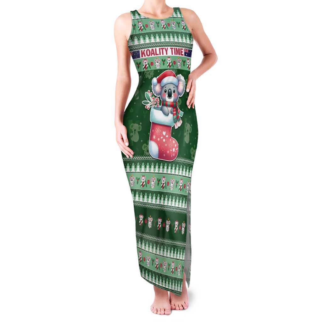 Aussie Koala Tank Maxi Dress Merry Christmas