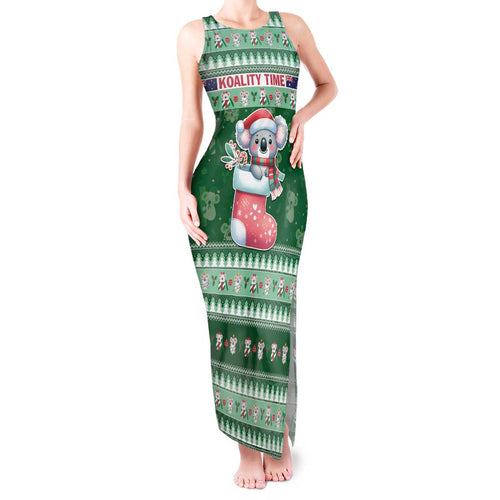 Aussie Koala Tank Maxi Dress Merry Christmas