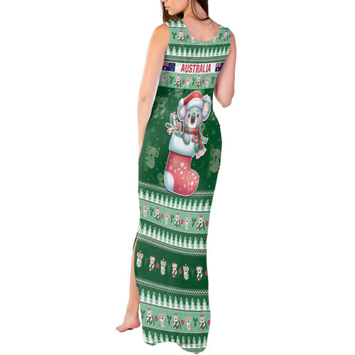 Aussie Koala Tank Maxi Dress Merry Christmas