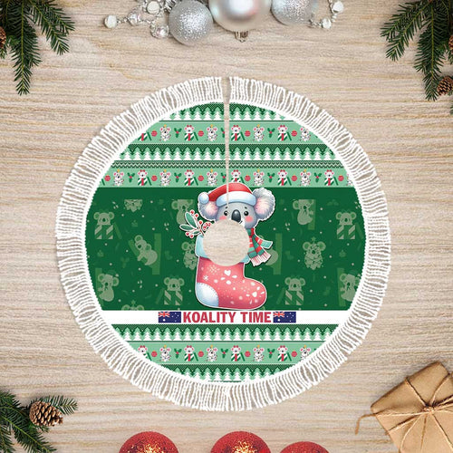 Aussie Koala Tree Skirt Merry Christmas