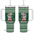 Aussie Koala Tumbler With Handle Merry Christmas