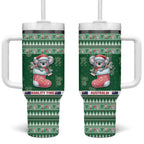 Aussie Koala Tumbler With Handle Merry Christmas