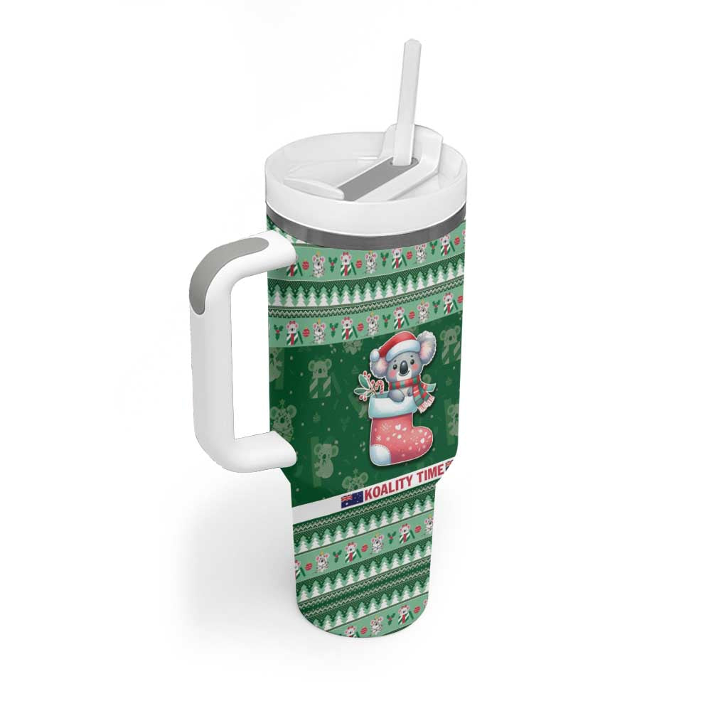 Aussie Koala Tumbler With Handle Merry Christmas