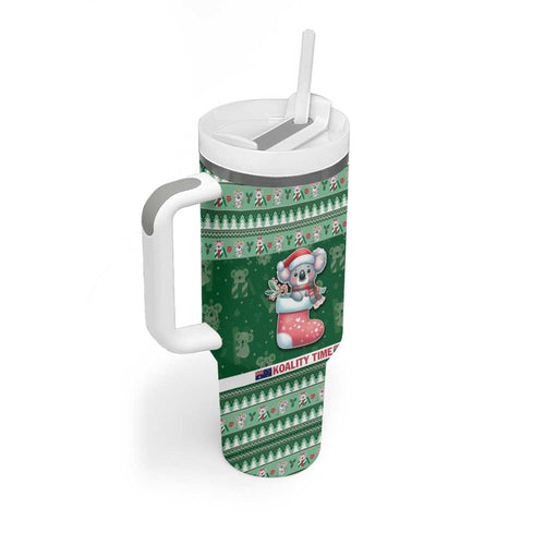 Aussie Koala Tumbler With Handle Merry Christmas