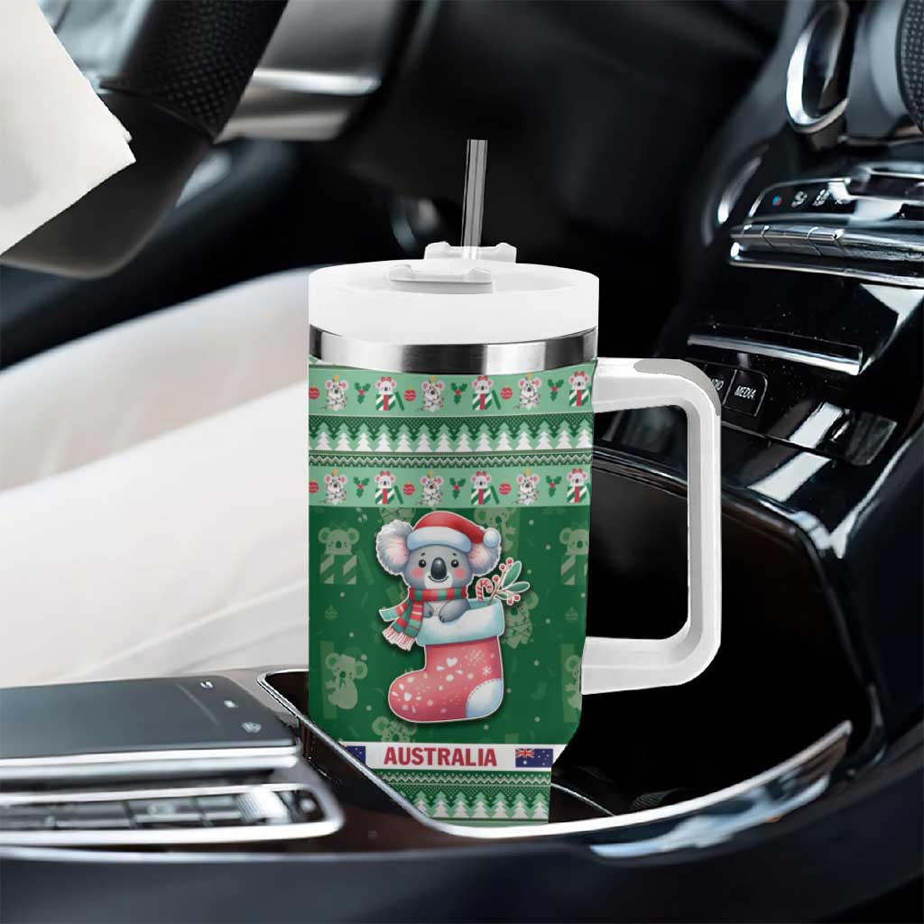 Aussie Koala Tumbler With Handle Merry Christmas