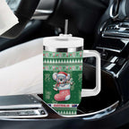 Aussie Koala Tumbler With Handle Merry Christmas
