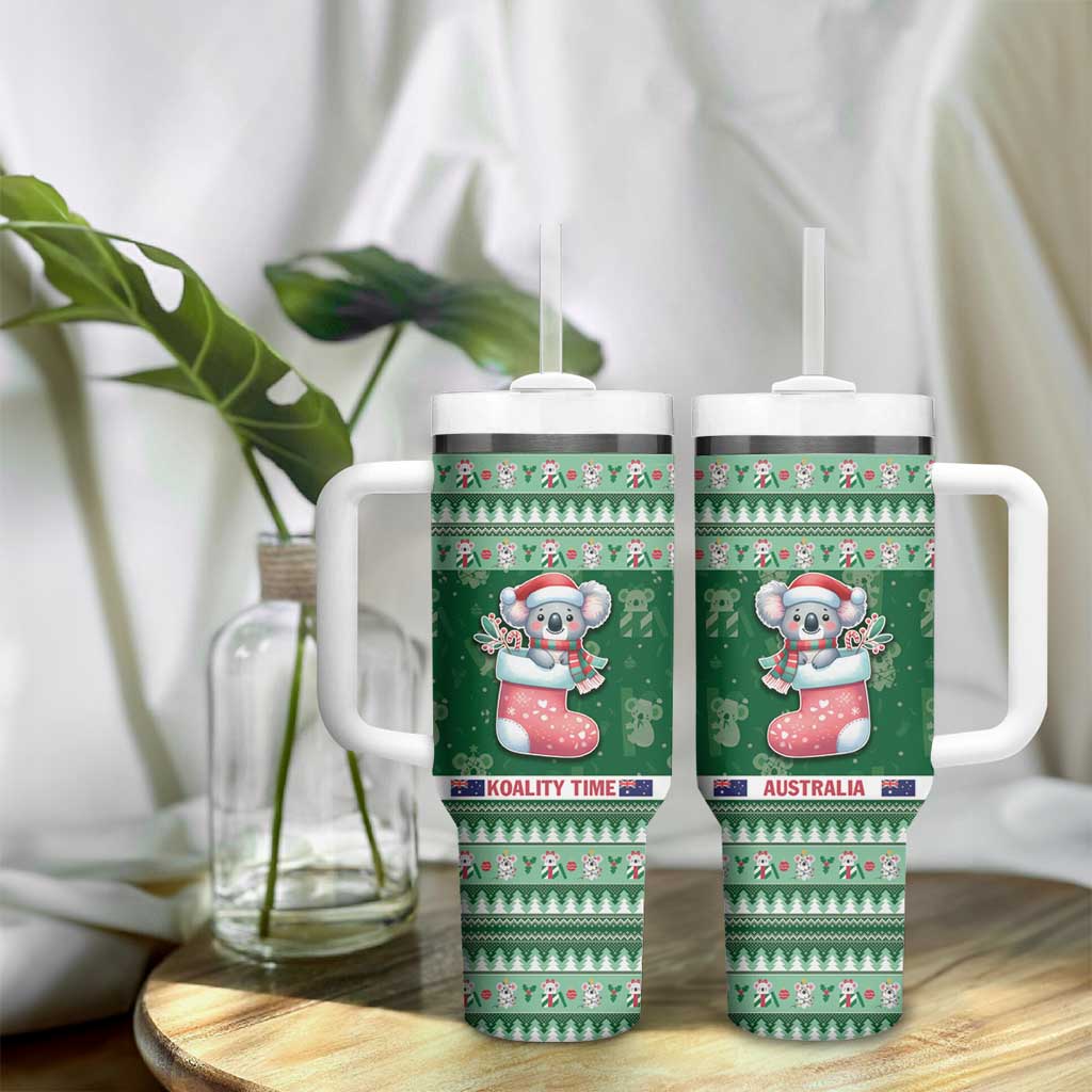 Aussie Koala Tumbler With Handle Merry Christmas