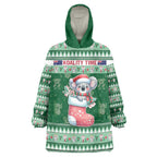 Aussie Koala Wearable Blanket Hoodie Merry Christmas