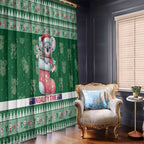 Aussie Koala Window Curtain Merry Christmas