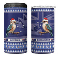 Aussie Kookaburra 4 in 1 Can Cooler Tumbler Merry Christmas Blue Style