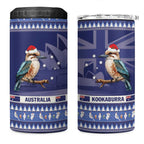 Aussie Kookaburra 4 in 1 Can Cooler Tumbler Merry Christmas Blue Style