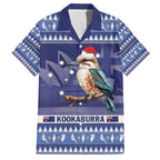 Aussie Kookaburra Family Matching Tank Maxi Dress and Hawaiian Shirt Merry Christmas Blue Style