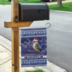 Aussie Kookaburra Garden Flag Merry Christmas Blue Style