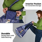 Aussie Kookaburra Grocery Bag Merry Christmas Blue Style