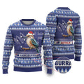 Aussie Kookaburra Ugly Christmas Sweater Merry Christmas Blue Style