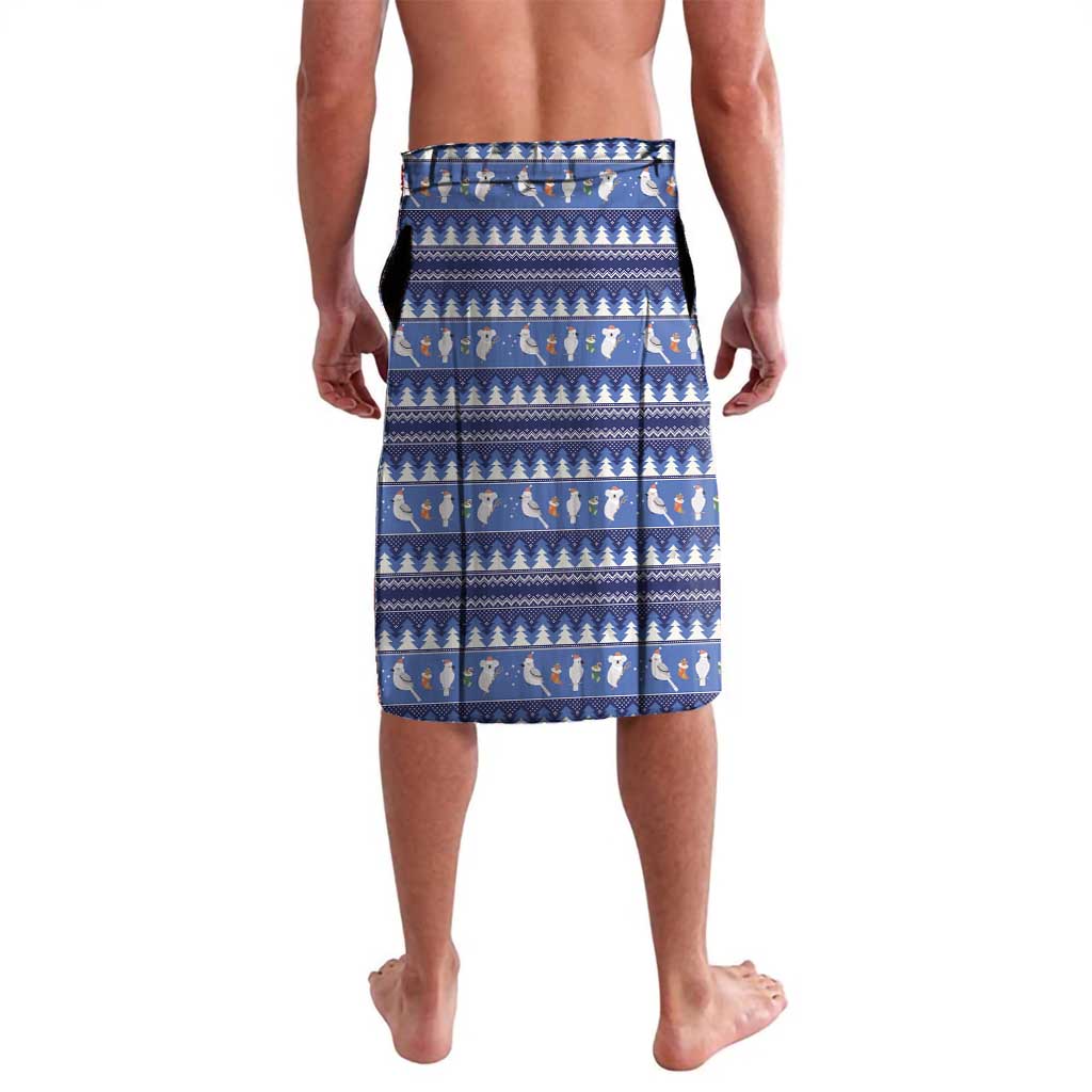 Aussie Kookaburra Lavalava Merry Christmas Blue Style
