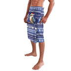 Aussie Kookaburra Lavalava Merry Christmas Blue Style