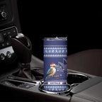 Aussie Kookaburra Skinny Tumbler Merry Christmas Blue Style