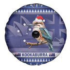 Aussie Kookaburra Spare Tire Cover Merry Christmas Blue Style