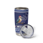 Aussie Kookaburra Tumbler Cup Merry Christmas Blue Style