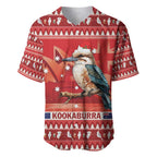 Aussie Kookaburra Baseball Jersey Merry Christmas Red Style